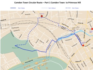 Maps Camden route part 1