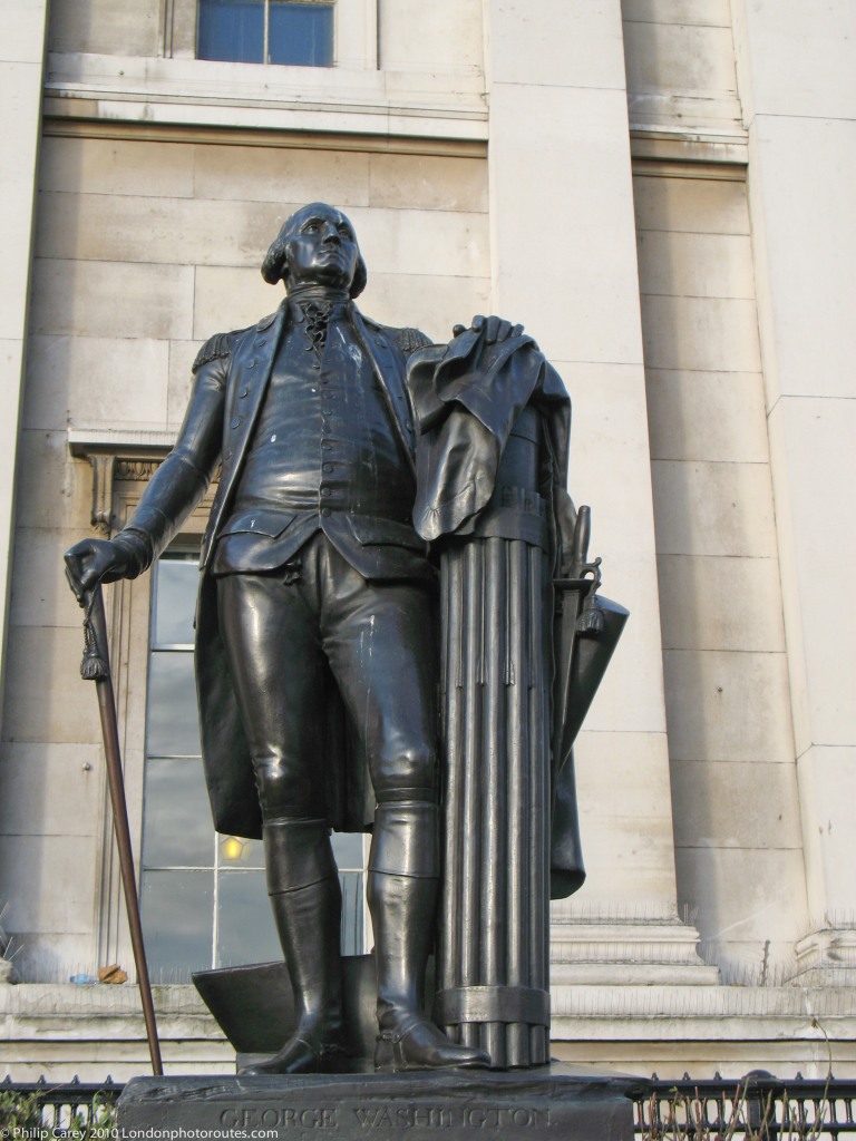 George Washington outside the National Gallery
